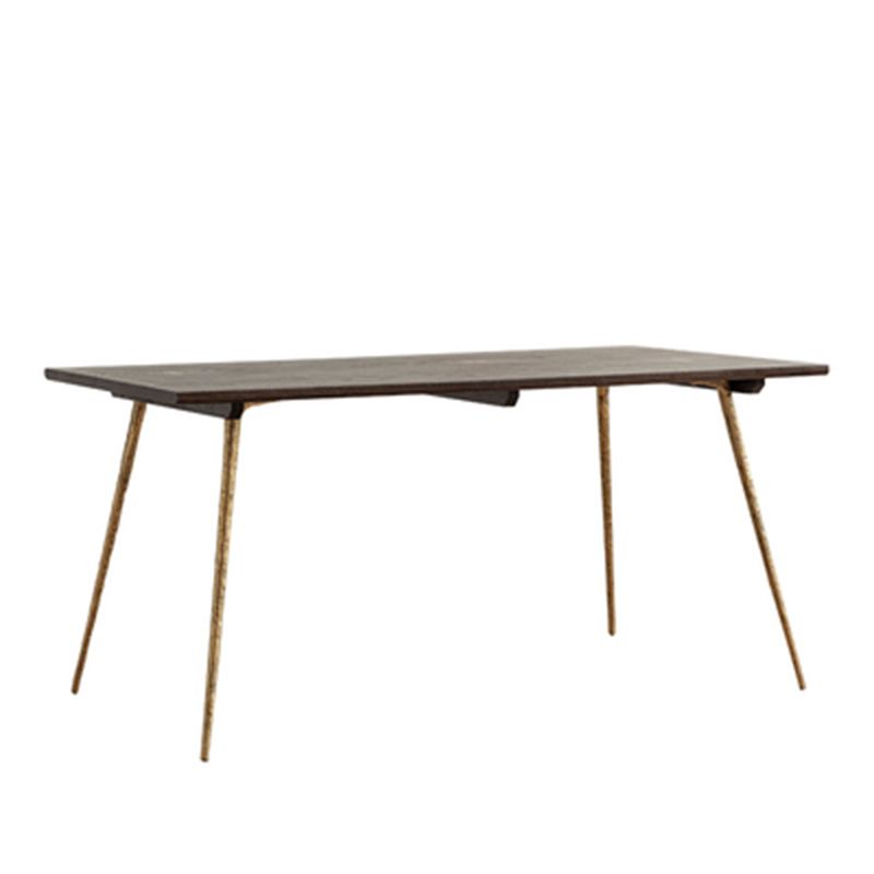 Industrial Dining Set 1/5/6/7 Pcs Solid Wood Dining Table and Armless Chairs