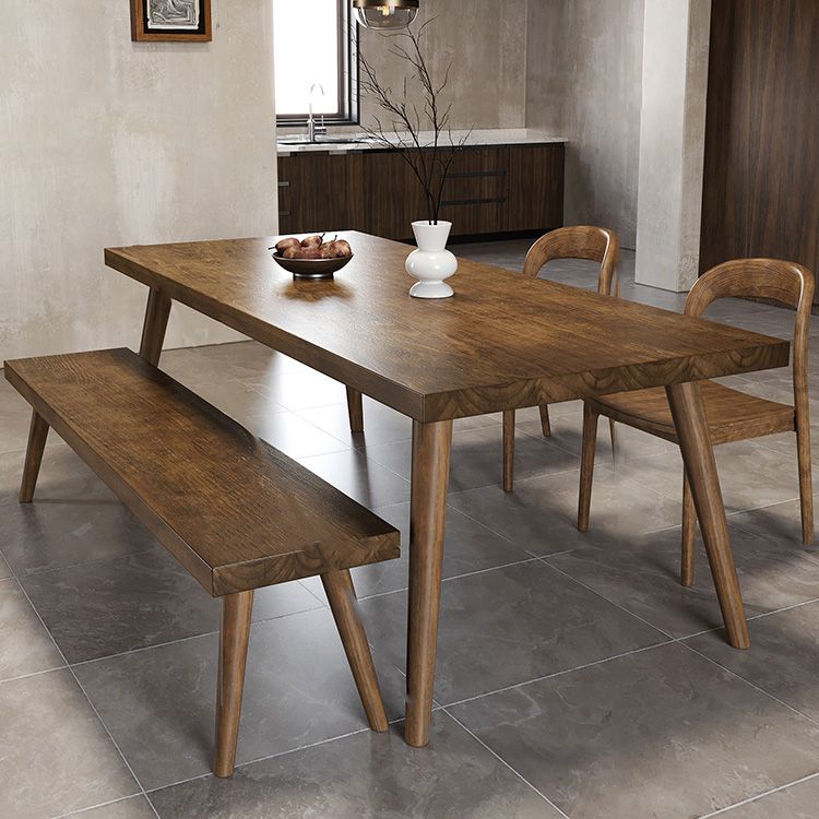 Modern 4 Legs Dining Room Solid Wood Dining Table for Dining Room
