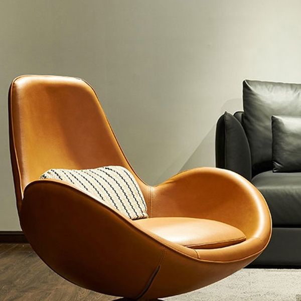 33.85" Wide Arm Chair Flared Arms Accent Chair with 4-Star Leg