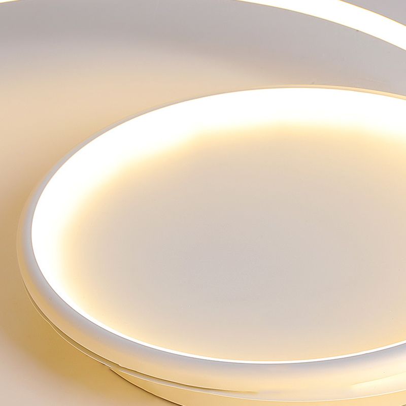 LED White Ceiling Light Contemporary Flush Mount Lighting for Room