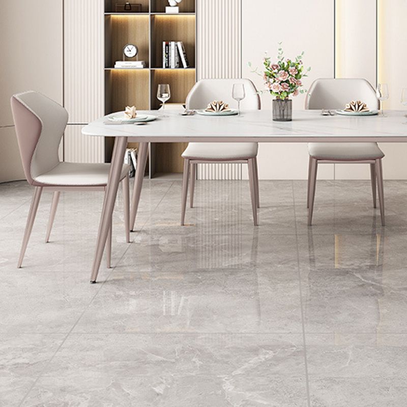 Metal Base Dining Table Tripod Stone Home Kitchen Dining Table