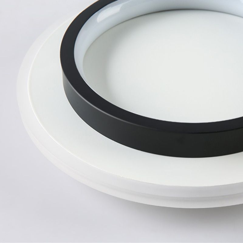 Geometric LED Ceiling Fixture Simple Concise Metal Flush Mount Lighting for Corridor Porch