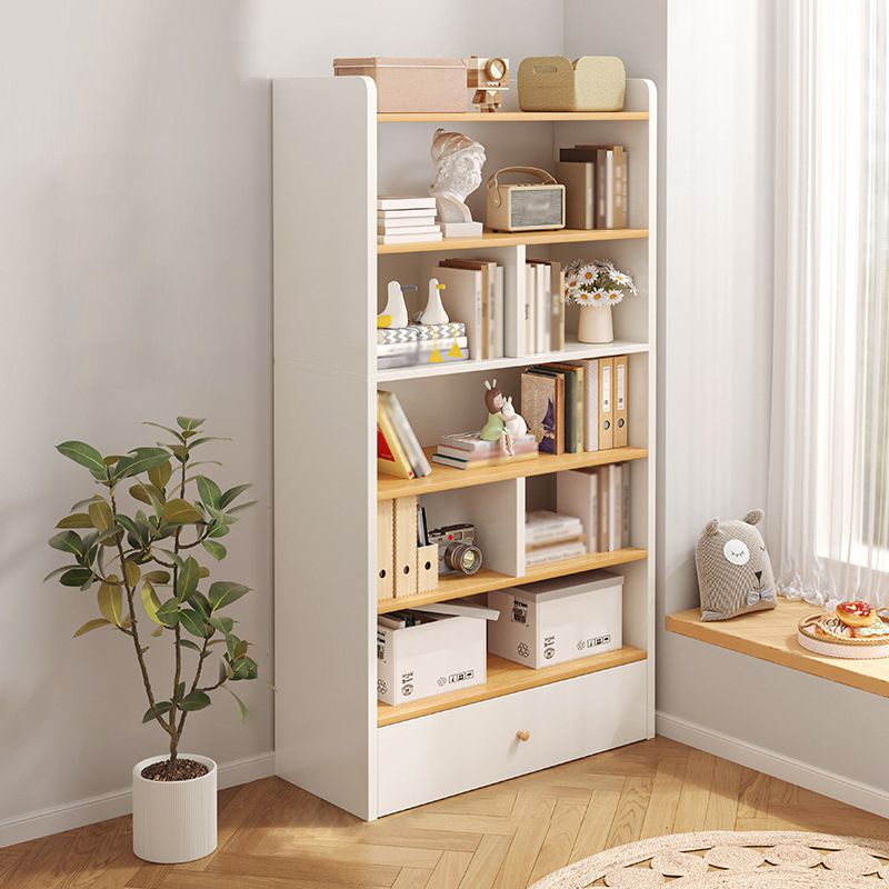 Scaffali di libreria standard moderni chiusi libreria con cassetto in legno ingegnerizzato