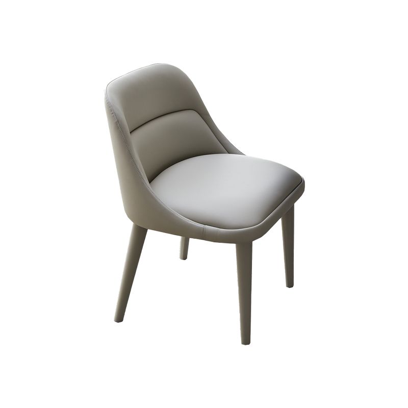 Dining Room Upholstered Parsons Chair Faux Leather Dining Chair