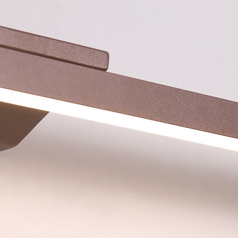 Moderne einfache Aluminium -Eitelkeitslicht Geometrie Rechteck LED Eitelkeitslampe für Duschbad