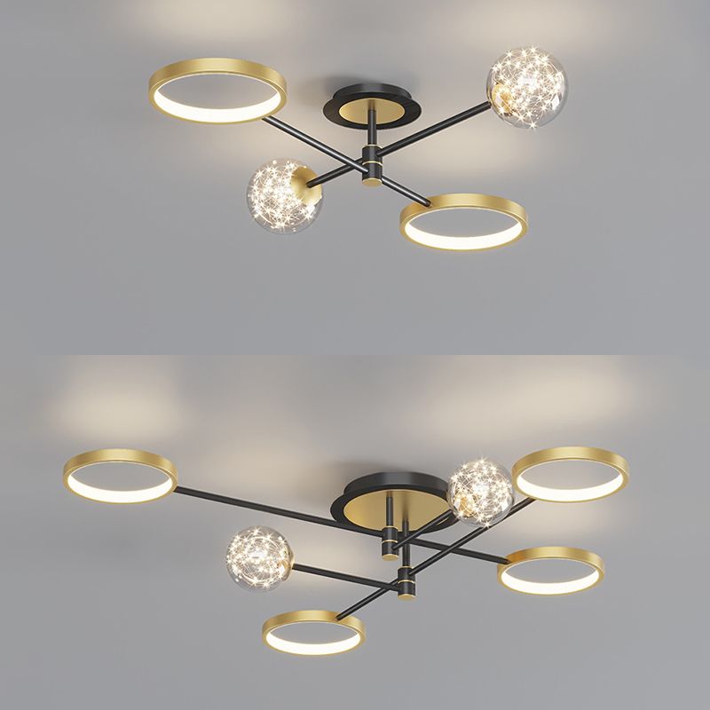 Modernist Flush Mount Fixture Gypsophila LED Flush Ceiling Light Fixtures