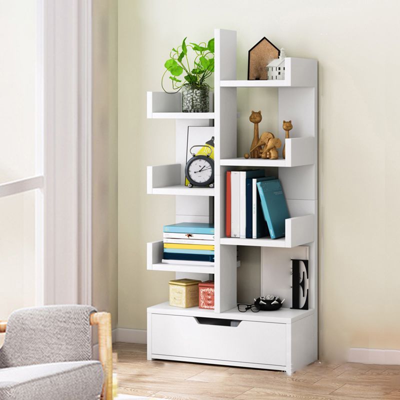 Modern Engineered Wood Bookshelf Open Bookcase Book Shelf for Living Room