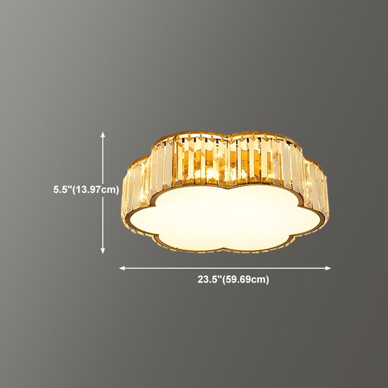 Apparecchiatura a soffitta ombreggiata cristallina Simplicity Camera da letto Luce montata