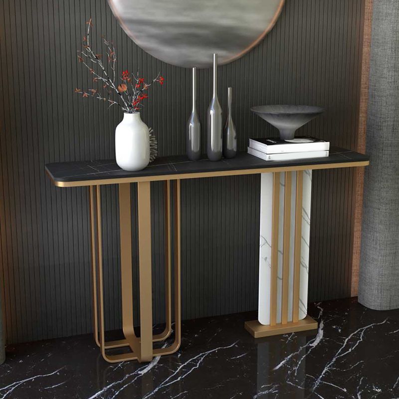 Contemporary Console Accent Table Antique Finish Sofa Console Table
