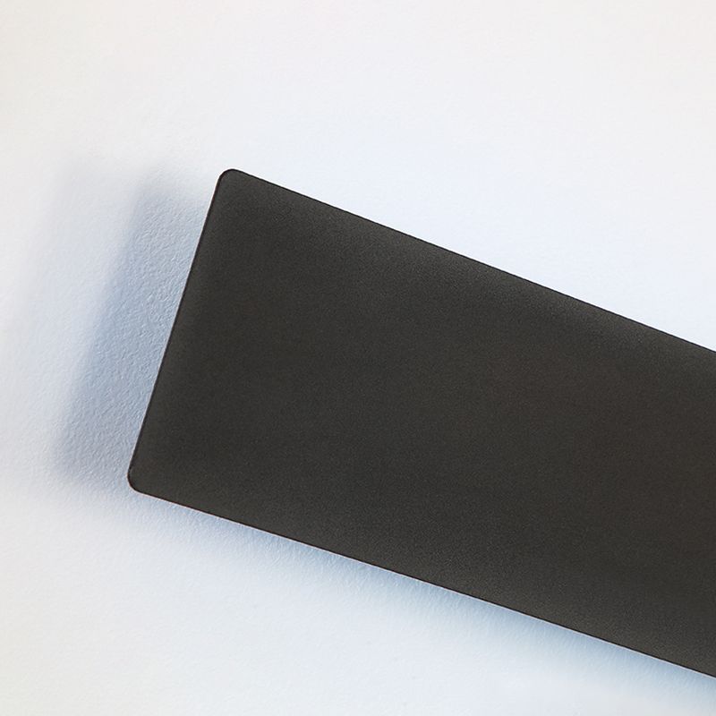 Black Rectangular Metal RGB Wall Lamp Modern Style Ambiance Decorative LED Wall Sconce for Bedroom Living Room