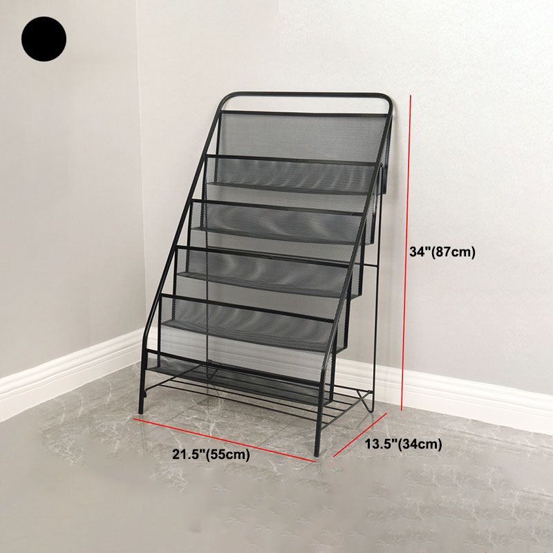 Libreria di libreria in metallo industriale in ferro libreria verticale per la casa