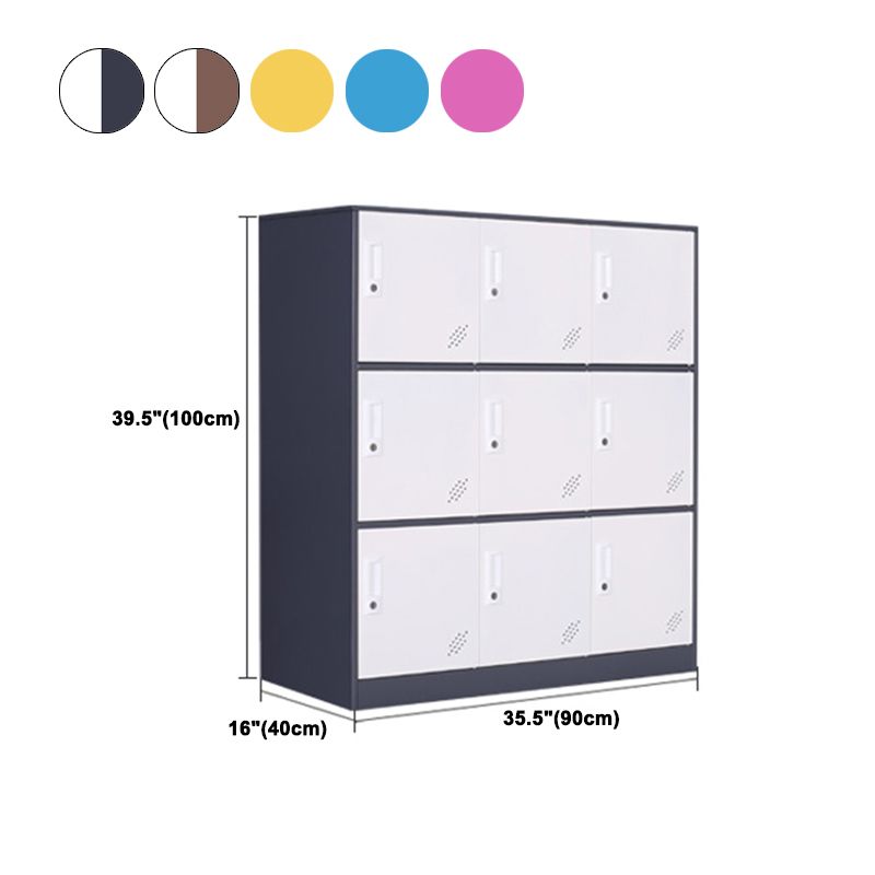 Contemporary Wardrobe Metal Wardrobe Closet for Home,35.43" D x 15.75" W x 39.37" H