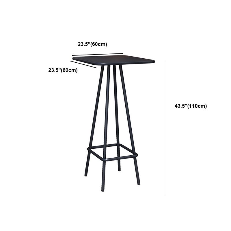 1/3/4 Pieces Industrial Bar Stool and Table Set Metal Bar Table Set