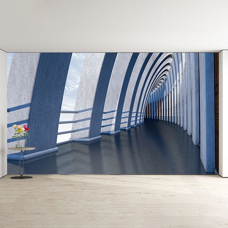 Spatial Extension Mural Large Size Wall Covering for Home, Moisture Resistant