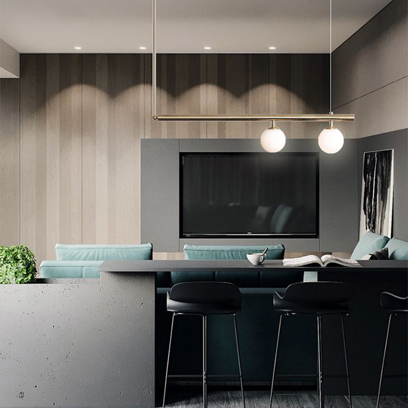 Molecule Dinning Room Island Light Fixture Glass Nordic Style Island Pendant Light in White