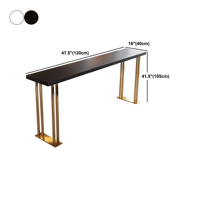 1/2/3 Pieces Modern Rectangle Pub Table Set Solid Wood Counter Table with Backless Stools