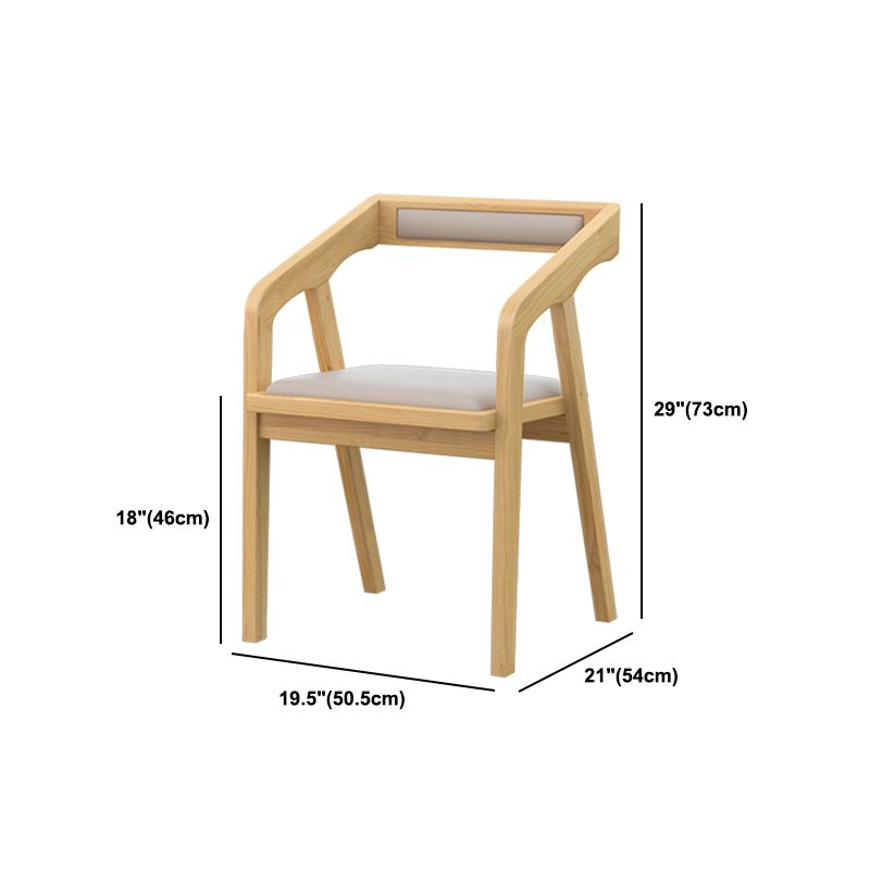 Contemporary Dining Set 1/4/5 Pcs Solid Wood Dining Table and Chairs