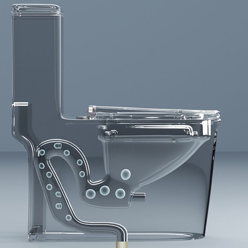 One Piece Toilet Modern Urine Toilet Floor Mounted Siphon Jet Toilet Bowl
