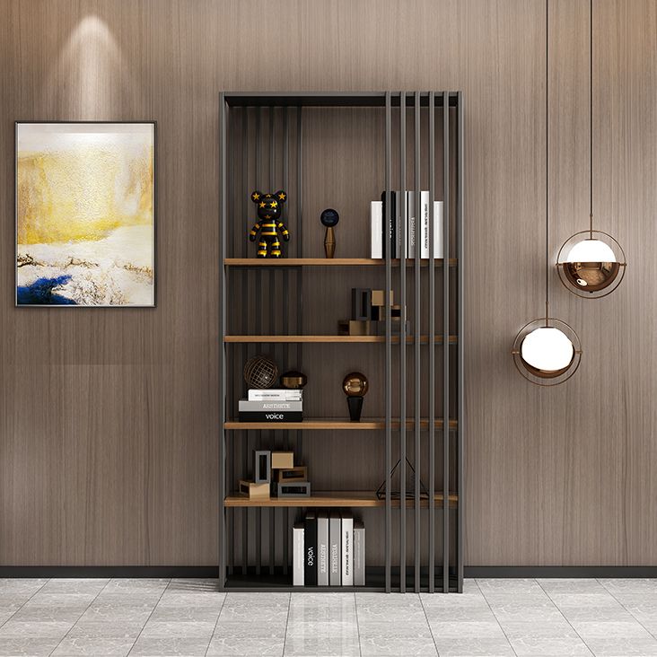 Open Metal Etagere Bookcase Industrial Shelf Bookcase with Shelves