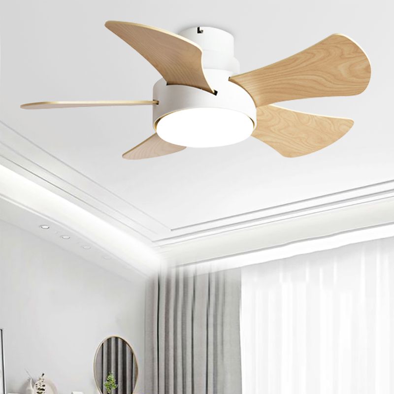 Ceiling Fan Light Metal Nordic Style LED Ceiling Flush Mount for Bedroom