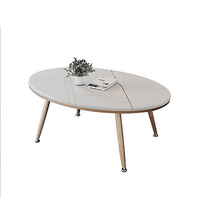 Glam Slate Geometric Coffee Table 17.7" H 1 Single Cocktail Table with Storage