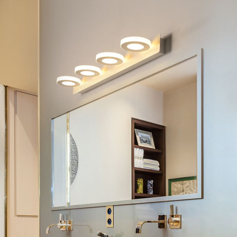 Geometric Wall Mounted Light Fixture Simplicity Style Acrylic LED White Wall Mount Lighting