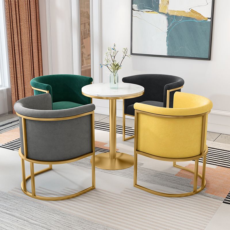 Chaises sans accoudoirs rembourrées de style scandinave, chaises latérales à dossier solide pour la maison