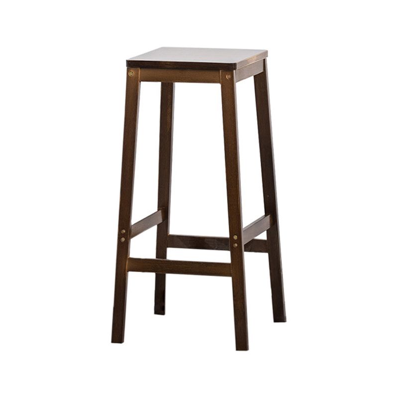 Moderne Rückenless-Bar-Hop-Schalter-Barhocker mit Holzbeinen