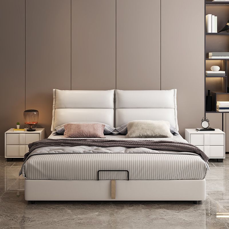 Contemporary 41.33" Tall Upholstered Rectangular Headboard Standard Bed