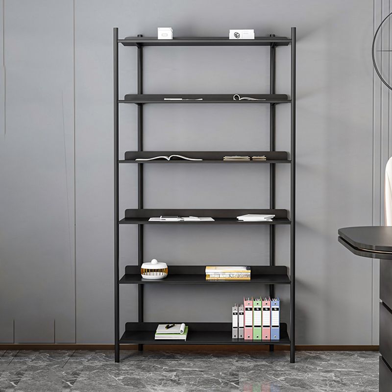 12.6" W Glam Shelf Bookcase Antique Finish Etagere Metal Bookshelf