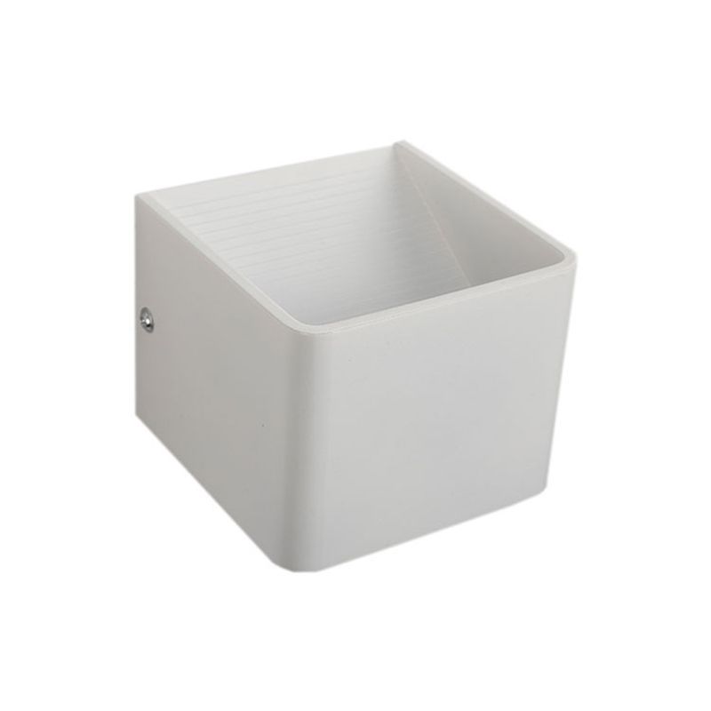 2-Lights Metal Wall Lighting Modern Style Square Shape Wall Mount Light Fixture