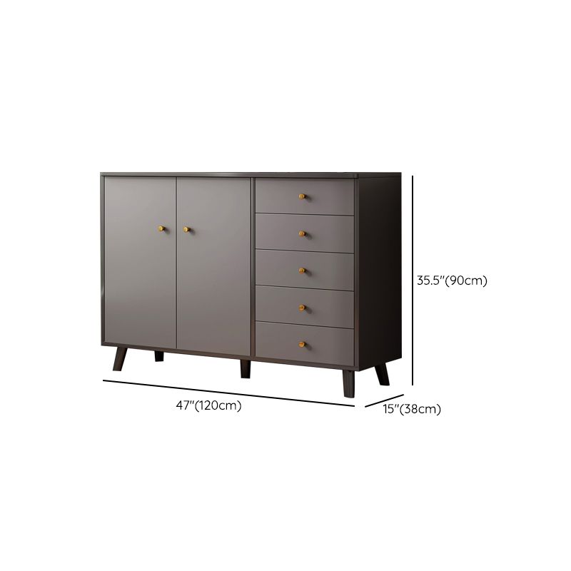 Ultra Modern Combo Dresser Wood Horizontal Storage Chest Dresser for Bedroom