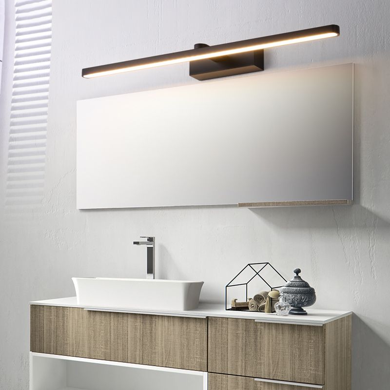 Éclairage d'applications de mur linéaire simplicité style métal LED LED Bathroom Mur Light