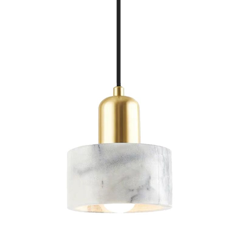 Marbre minimaliste pendentif léger d'éclairage suspendu pour la chambre à coucher pour la chambre