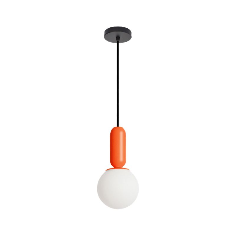 Nordic Elemy Bare Bulbe Pendant Light 1 Head Hanging Lampe for Study Room Bedroom