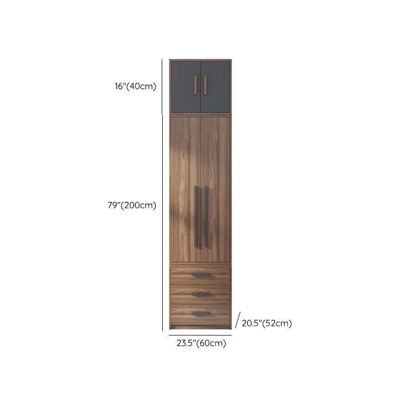 Contemporary Wardrobe Armoire Engineered Wood Wardrobe Closet