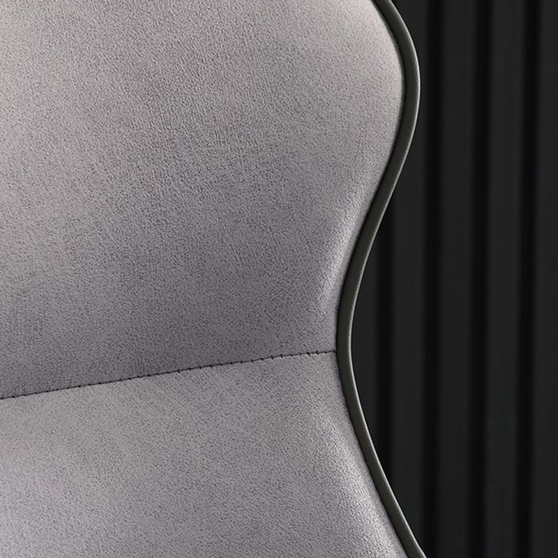 Faux Leather Side Chair Contemporary Wingback Armless Indoor Chair