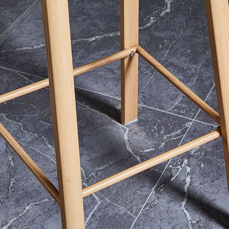 Barhocker im skandinavischen Stil, Metallbeine, Thekenhocker mit Kunststoffsitz (4er-Set)
