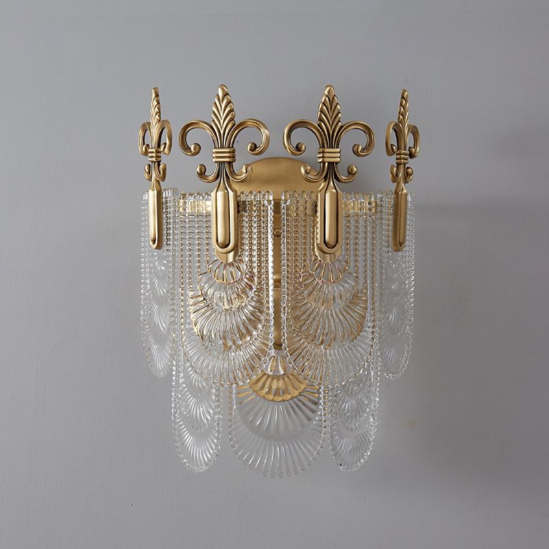 Multiple-Light Geometric Wall Sconce Light Modern Crystal Wall Sconce Lighting