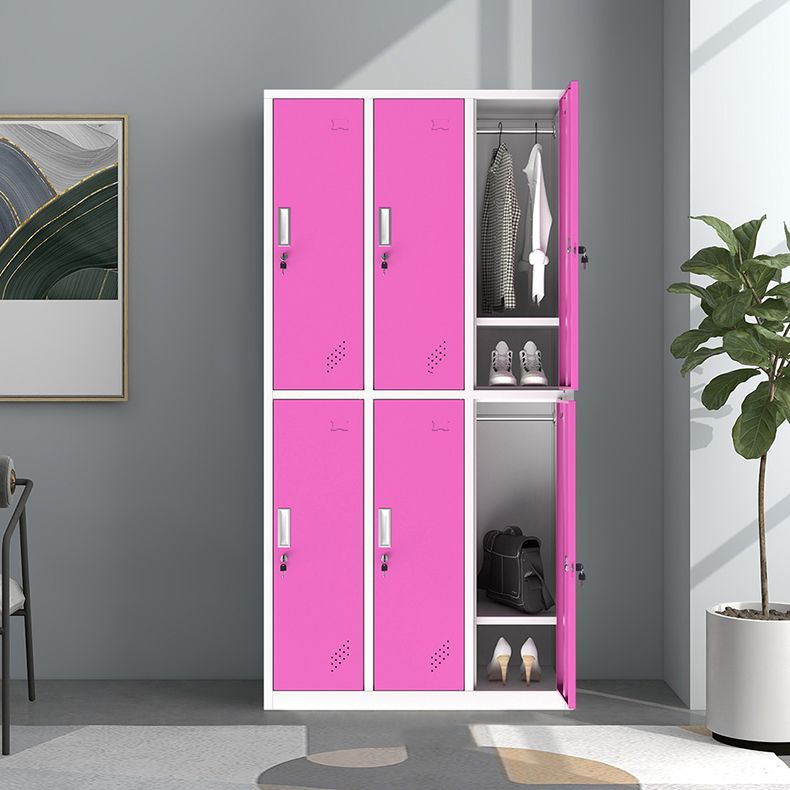 Hinged Wardrobe Cabinet Contemporary Steel Wardrobe Armoire With Shelves