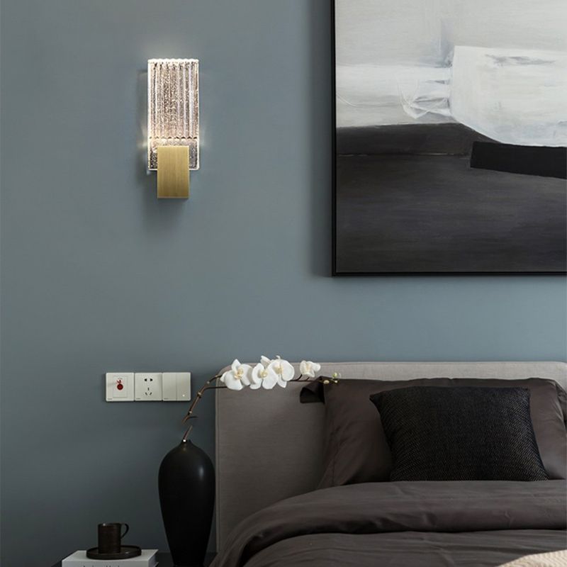 Lámpara de montaje de pared de luz de pared cuadrado contemporáneo para dormitorio