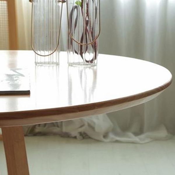 Modern Oval Dining Table Pine Solid Wood Dining Table for Kitchen