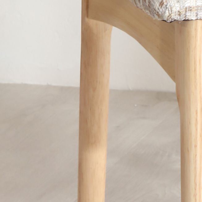 Scandinavian Style Wood Dining Chairs Dining Room Open Back Dining Side Armless Chair