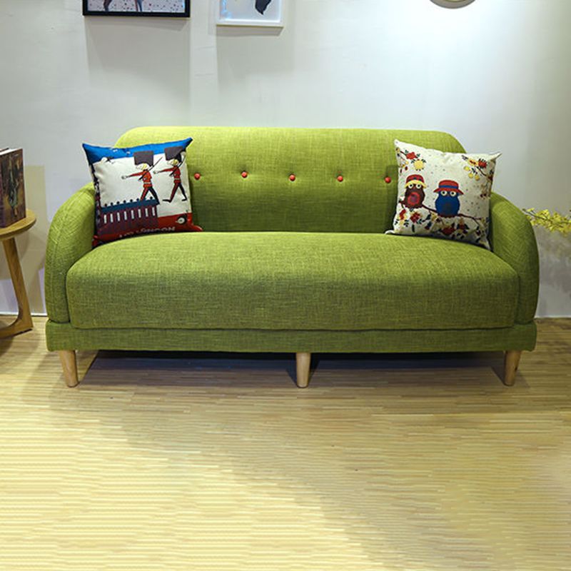 Contemporary Tufted Split-Back Standard Square Arm Living Room Sofa