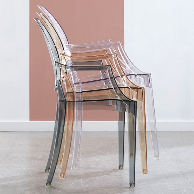 King Louis Back Chair Scandinavian Acrylic Dining Kitchen Room Armchair