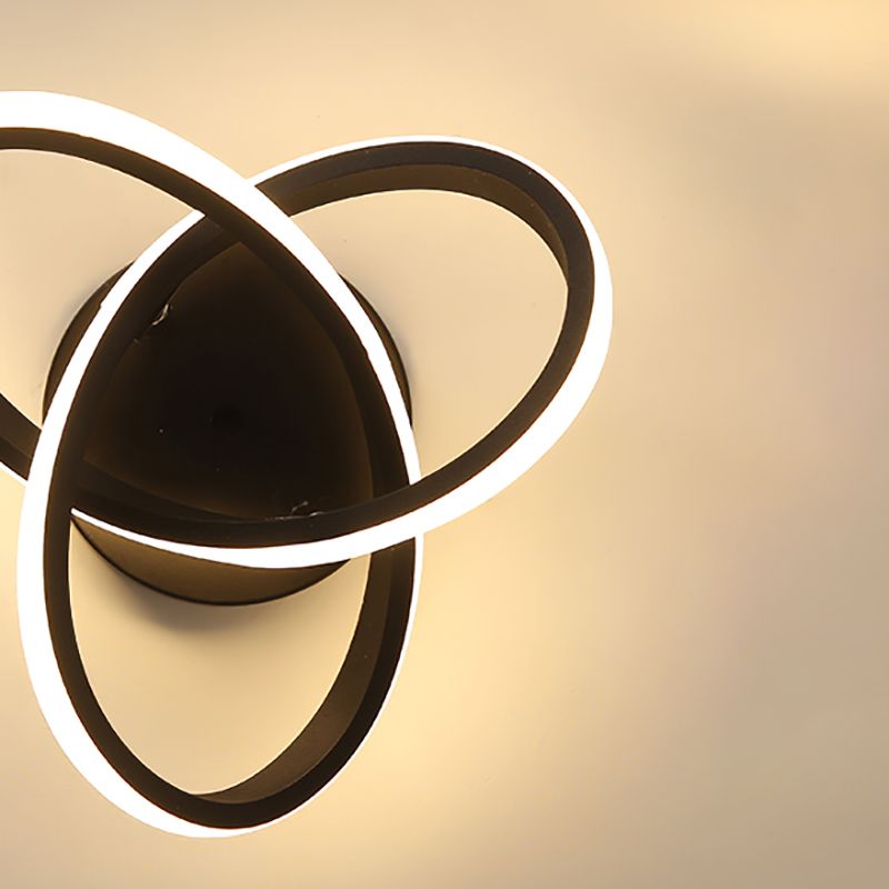 Minimalist LED Ceiling Light Fixture Spiral Ceiling Mount Light Fixture
