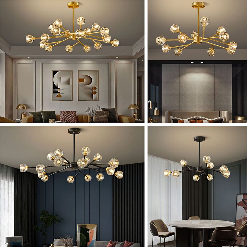 Luces de techo colgantes de rociado de estilo de lujo posmodernos