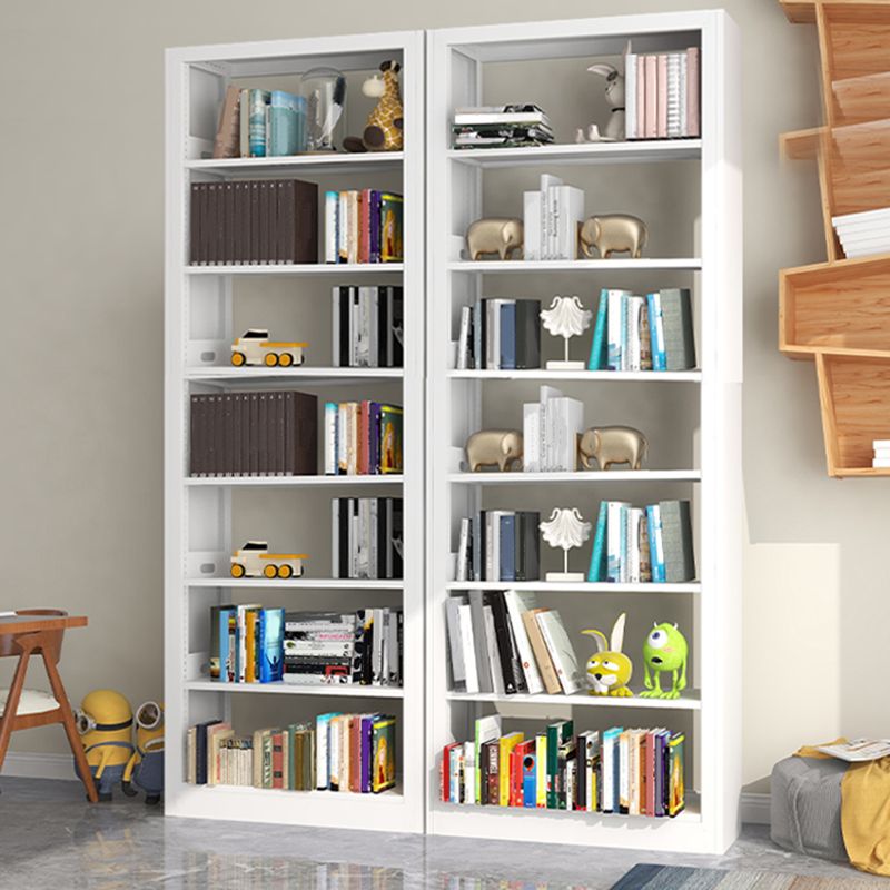 Rectangle Etagere Bookcase Modern Metal Open Bookcase with Shelves