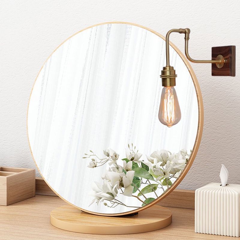 Japanese Style Wooden Vanity Light Strip Shape Vanity Lamp for Shower Room