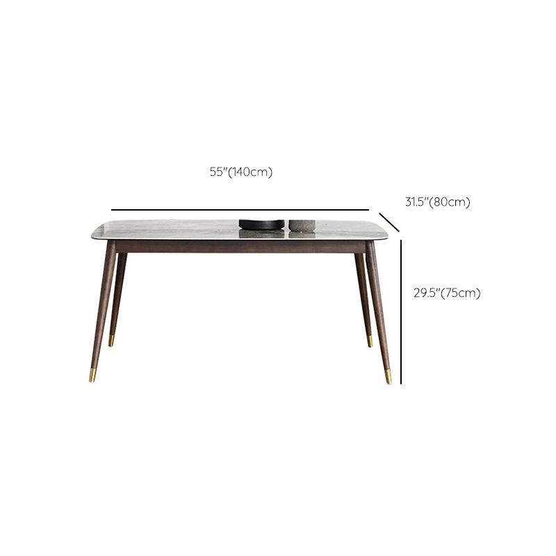 Glossy Gray Dining Table Set 1/4/5/7 Pieces Dinette Set with Wooden Chairs